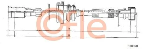 Трос спідометра COFLE S20020