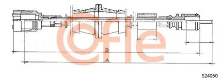 Трос спідометра COFLE S24050