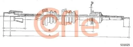 Трос спідометра COFLE S31025