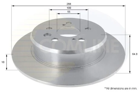 Comline - Диск гальмівний COMLINE ADC01101