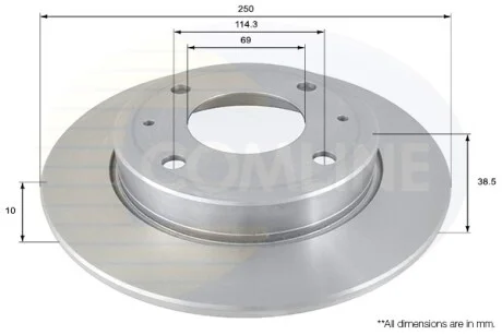 Comline - Диск гальмівний COMLINE ADC0372