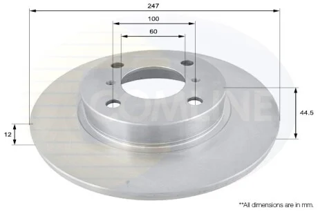 Comline - Диск гальмівний COMLINE ADC0918