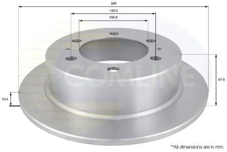 Comline - Диск гальмівний COMLINE ADC1016