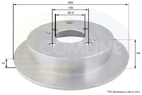 Comline - Диск гальмівний з покриттям COMLINE ADC1078