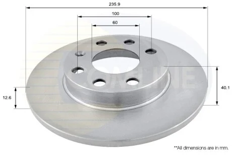 Comline - Диск гальмівний COMLINE ADC1101