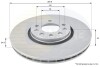 - Диск гальмівний вентильований з покриттям COMLINE ADC1124V (фото 1)