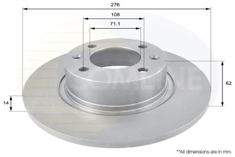 Comline - Диск гальмівний з покриттям COMLINE ADC1533