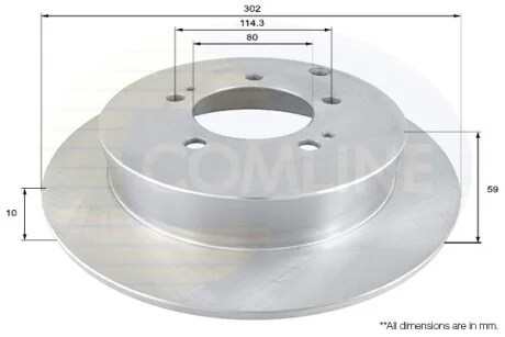 Comline - Диск гальмівний з покриттям COMLINE ADC1586
