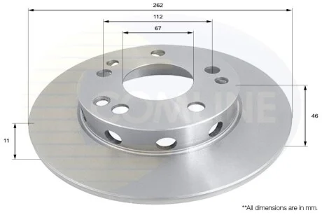 Comline - Диск гальмівний COMLINE ADC1601