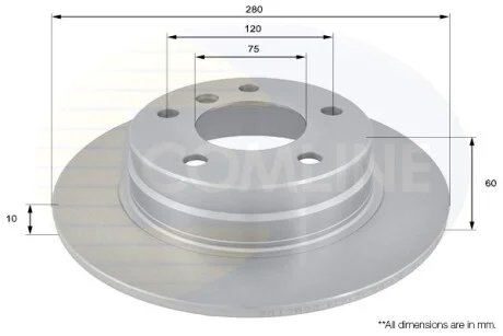 Comline - Диск гальмівний з покриттям COMLINE ADC1706
