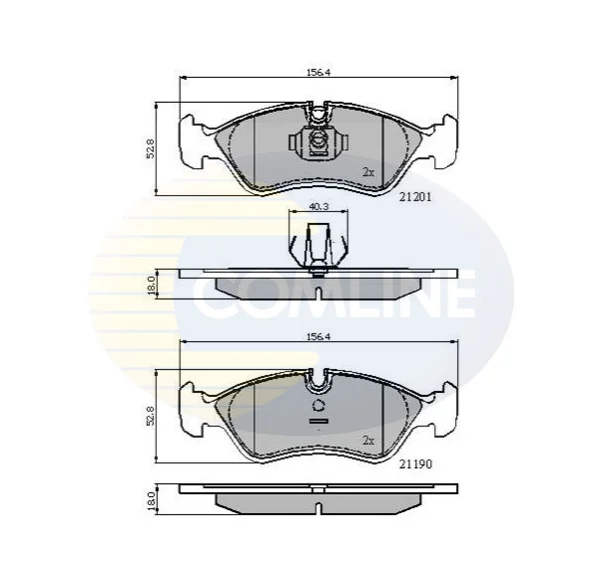 Comline - Гальмівні колодки до дисків COMLINE CBP01007 (фото 1)