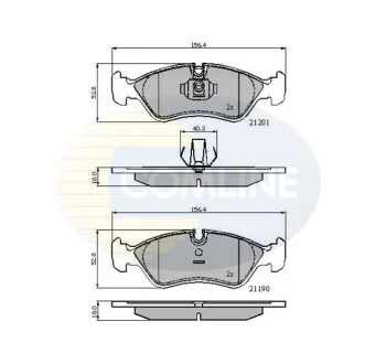 Comline - Гальмівні колодки до дисків COMLINE CBP01007