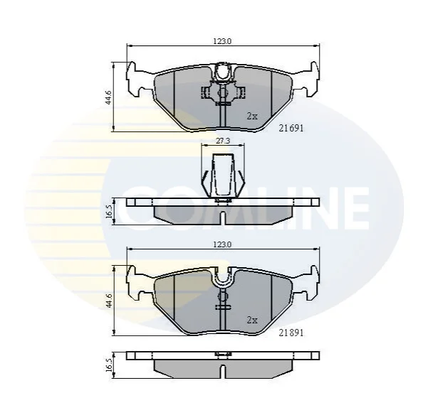 Comline - Гальмівні колодки до дисків COMLINE CBP01011 (фото 1)