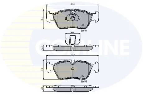 Comline - Гальмівні колодки до дисків COMLINE CBP01023