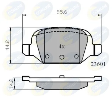 Comline - Гальмівні колодки до дисків COMLINE CBP01026