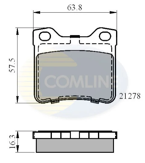 Comline - Гальмівні колодки до дисків COMLINE CBP01060 (фото 1)