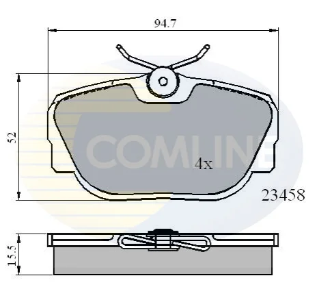 Comline - Гальмівні колодки до дисків COMLINE CBP01093 (фото 1)