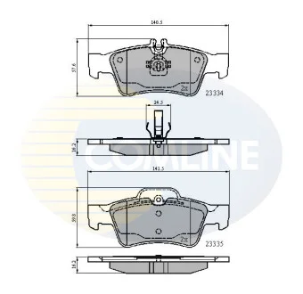 Comline - Гальмівні колодки до дисків COMLINE CBP01118