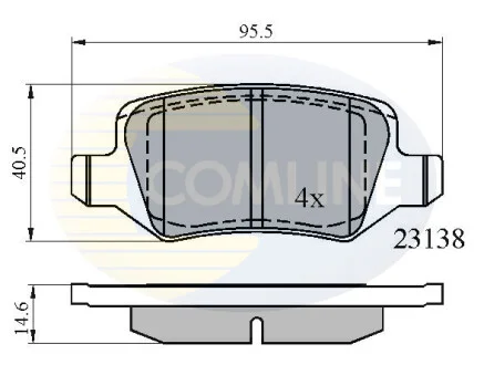 Comline - Гальмівні колодки до дисків COMLINE CBP01149