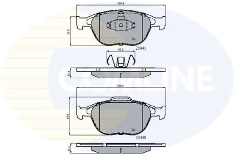 Comline - Гальмівні колодки до дисків COMLINE CBP01150