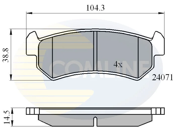 Comline - Гальмівні колодки до дисків COMLINE CBP01191 (фото 1)