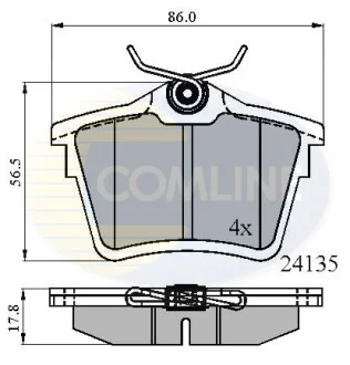 Comline - Гальмівні колодки до дисків COMLINE CBP01252