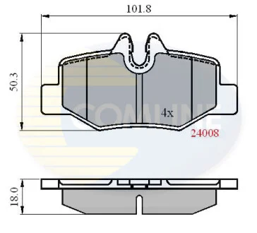 Comline - Гальмівні колодки до дисків COMLINE CBP01306