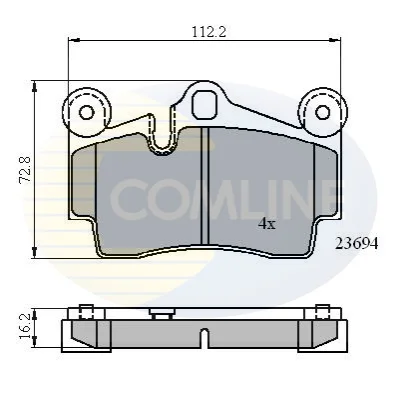 Comline - Гальмівні колодки до дисків COMLINE CBP01316 (фото 1)