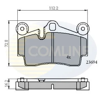 Comline - Гальмівні колодки до дисків COMLINE CBP01316