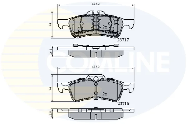 Comline - Гальмівні колодки до дисків COMLINE CBP01317 (фото 1)