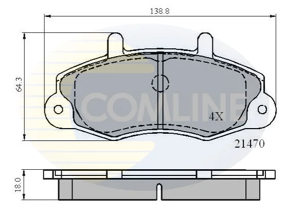 Comline - Гальмівні колодки до дисків COMLINE CBP0132 (фото 1)