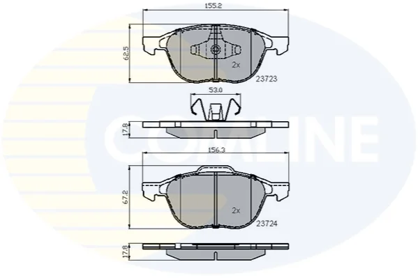 Comline - Гальмівні колодки до дисків COMLINE CBP01323 (фото 1)