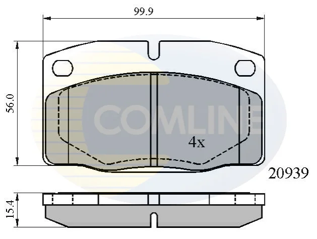 Comline - Гальмівні колодки до дисків COMLINE CBP0135 (фото 1)