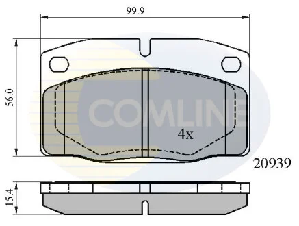 Comline - Гальмівні колодки до дисків COMLINE CBP0135