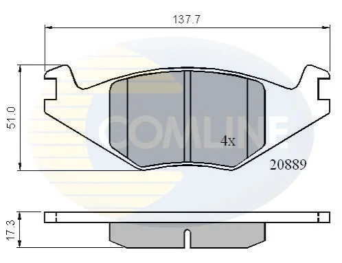 Comline - Гальмівні колодки до дисків COMLINE CBP0136 (фото 1)