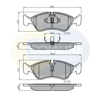 Comline - Гальмівні колодки до дисків COMLINE CBP0150