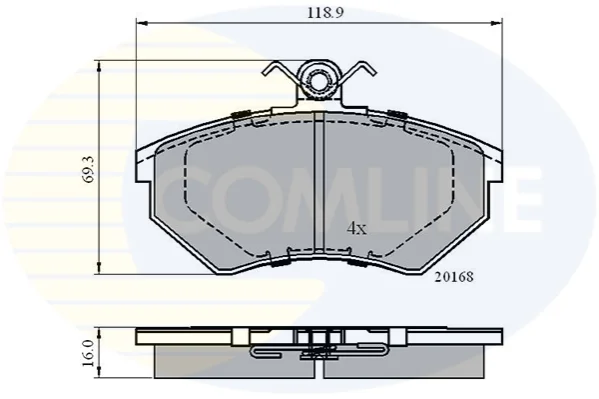 Comline - Гальмівні колодки до дисків COMLINE CBP0152 (фото 1)