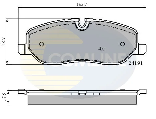 Comline - Гальмівні колодки до дисків COMLINE CBP01533 (фото 1)