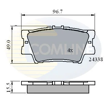 Comline - Гальмівні колодки до дисків COMLINE CBP01581