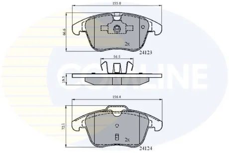Comline - Гальмівні колодки до дисків COMLINE CBP01591