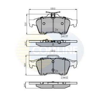 Comline - Гальмівні колодки до дисків COMLINE CBP01599