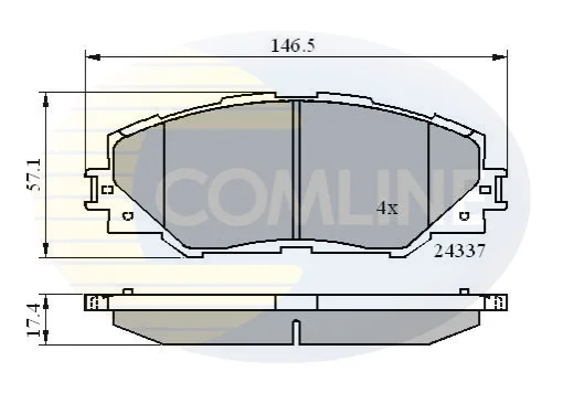 Comline - Гальмівні колодки до дисків COMLINE CBP01625 (фото 1)