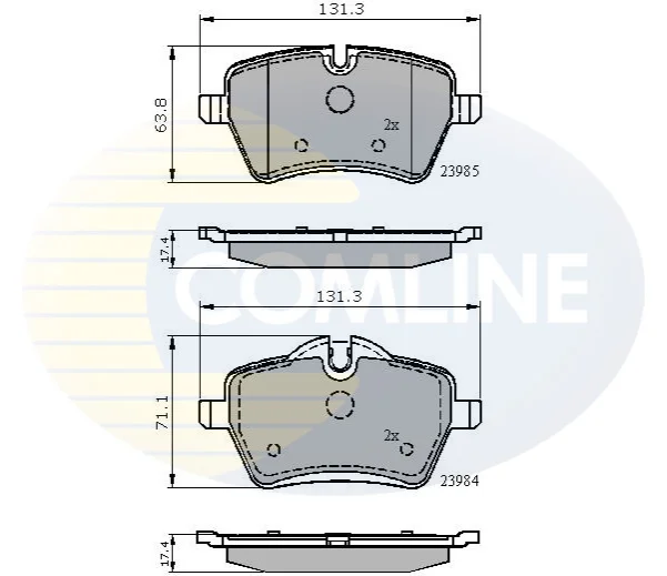 Comline - Гальмівні колодки до дисків COMLINE CBP01673 (фото 1)