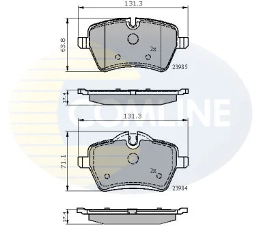 Comline - Гальмівні колодки до дисків COMLINE CBP01673
