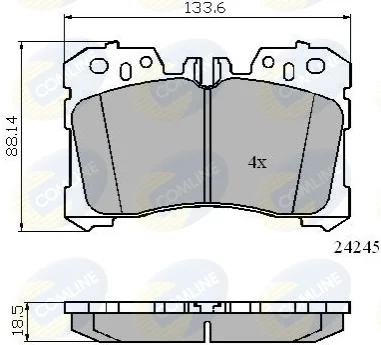 Comline - Гальмівні колодки до дисків COMLINE CBP01733 (фото 1)