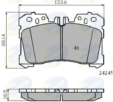 Comline - Гальмівні колодки до дисків COMLINE CBP01733