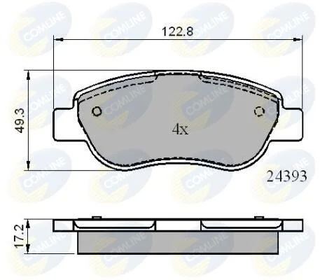 Comline - Гальмівні колодки до дисків COMLINE CBP01738 (фото 1)