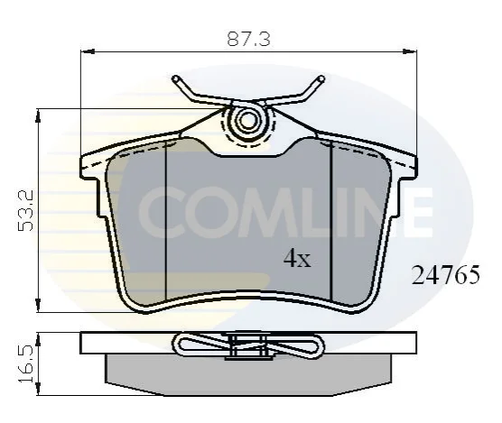 Comline - Гальмівні колодки до дисків COMLINE CBP01797 (фото 1)