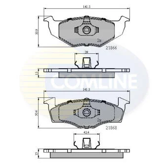 Comline - Гальмівні колодки до дисків COMLINE CBP0180