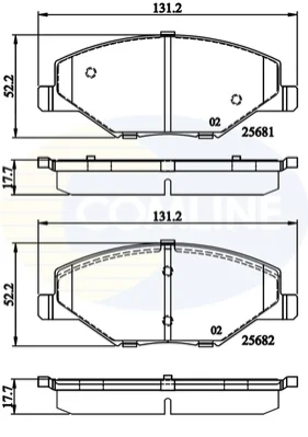 Comline - Гальмівні колодки до дисків COMLINE CBP02126 (фото 1)